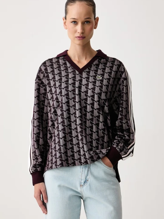 Zdjęcie produktu Lacoste longsleeve damski bordowy