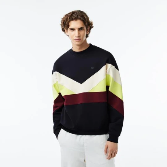 Zdjęcie produktu Lacoste Luźna dwustronna bluza w kolorowe paski
