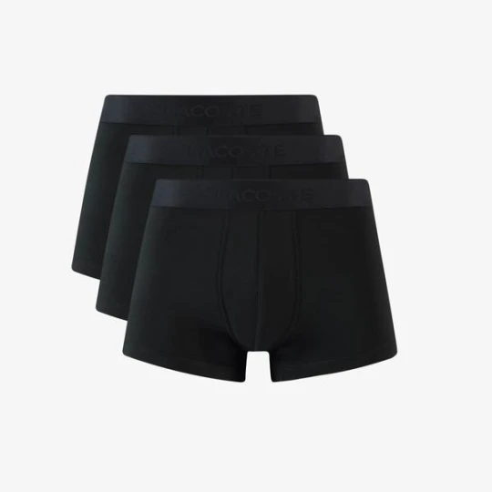 Zdjęcie produktu Lacoste Erkek 3'lü Siyah Boxer