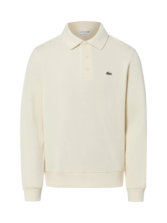 Zdjęcie produktu Lacoste bluza polo Mężczyźni Bawełna beżowy | biały