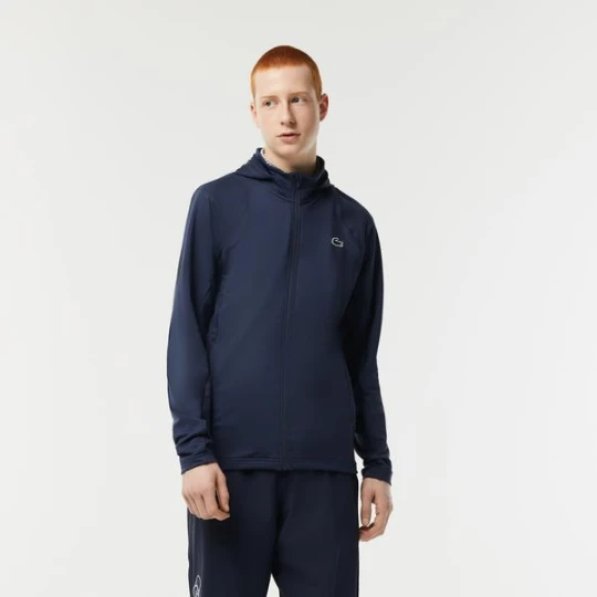 Zdjęcie produktu Lacoste męska bluza z kapturem Sport z zamkiem błyskawicznym i wysokim kołnierzem
