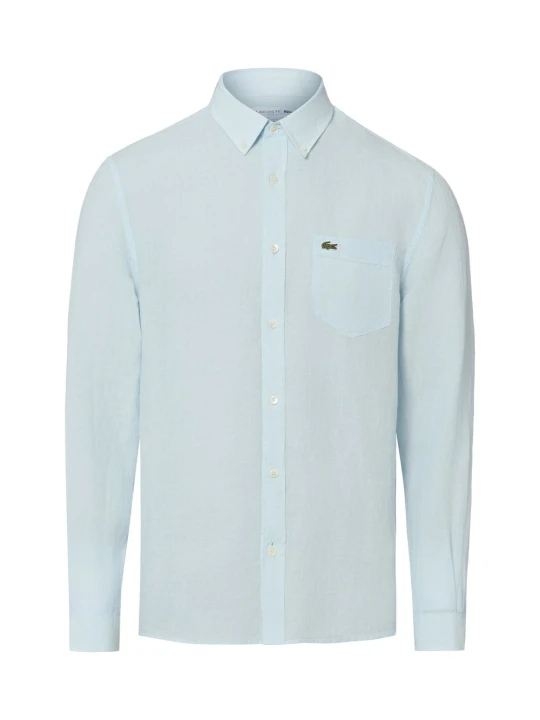 Zdjęcie produktu Lacoste koszula lniana Mężczyźni Regular Fit len niebieski