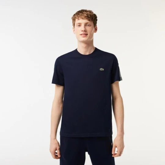 Zdjęcie produktu Lacoste Męski T-shirt w paski z logo Regular Fit