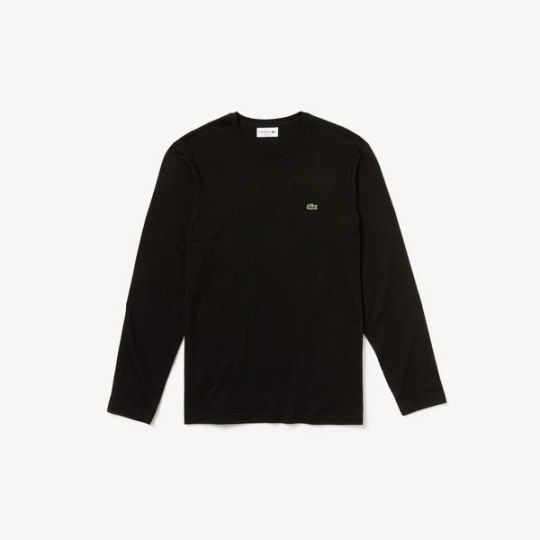 Zdjęcie produktu Lacoste Męski T-shirt z dżerseju bawełnianego z wysokim dekoltem