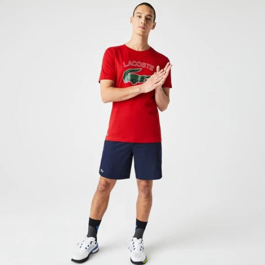 Zdjęcie produktu Lacoste męski T-shirt z dżerseju z nadrukiem z logo krokodyla SPORT