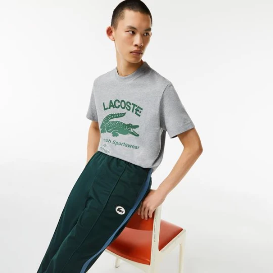 Zdjęcie produktu Lacoste męski T-shirt z logo krokodyla Relaxed Fit