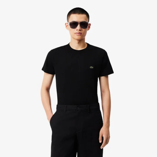 Zdjęcie produktu Lacoste Męski T-Shirt Z Okrągłym Dekoltem Z Dżerseju Z Bawełny Pima