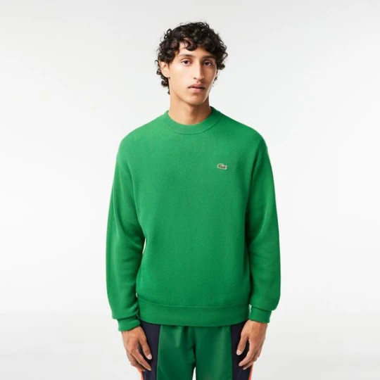 Zdjęcie produktu Lacoste Męski wełniany sweter Relaxed Fit z okrągłym dekoltem