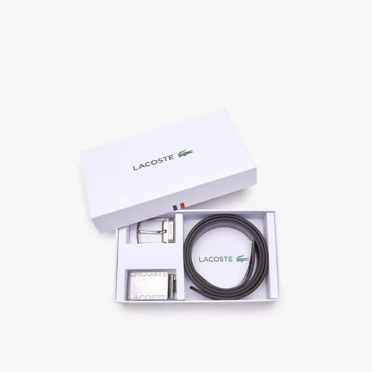 Zdjęcie produktu Lacoste męski zestaw prezentowy – pasek z klamrą płaską i ze szpilą