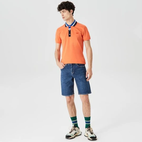 Zdjęcie produktu Lacoste męskie bermudy z elastycznego denimu bawełnianego Slim Fit