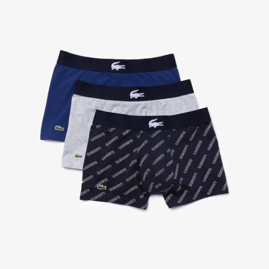 Zdjęcie produktu Lacoste męskie bokserki z elastycznej bawełny 3-pak