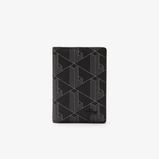 Zdjęcie produktu Lacoste męskie pionowe etui na karty z nadrukiem monogramu The Blend