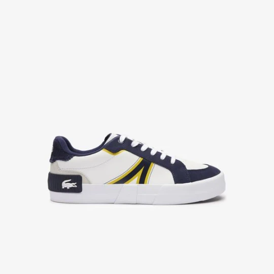 Zdjęcie produktu Lacoste Męskie skórzane jednokolorowe buty sportowe L004