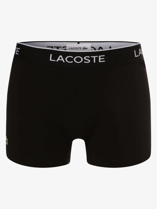 Zdjęcie produktu Lacoste Obcisłe bokserki pakowane po 3 szt. Mężczyźni Bawełna czarny