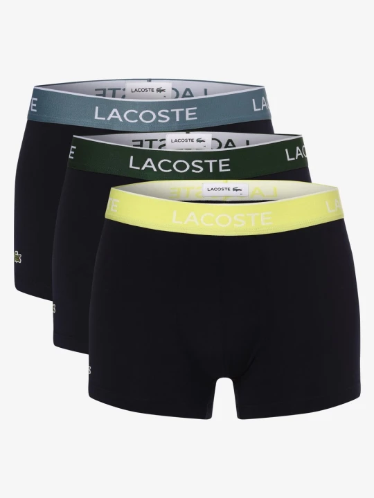 Zdjęcie produktu Lacoste Obcisłe bokserki pakowane po 3 szt. Mężczyźni Dżersej niebieski