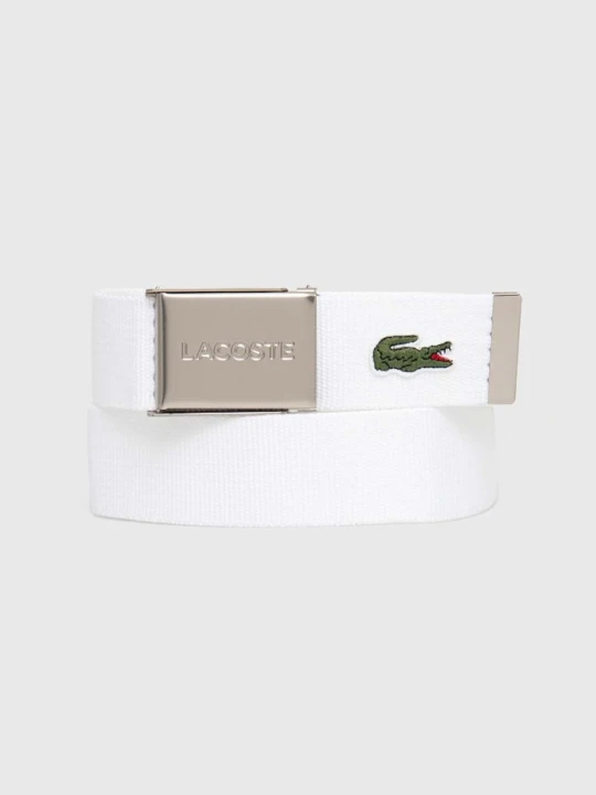 Zdjęcie produktu Lacoste pasek męski biały