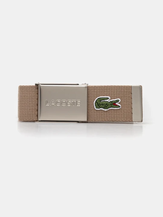 Zdjęcie produktu Lacoste pasek męski beżowy