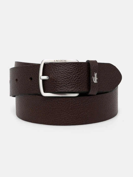 Zdjęcie produktu Lacoste pasek męski skórzany brązowy
