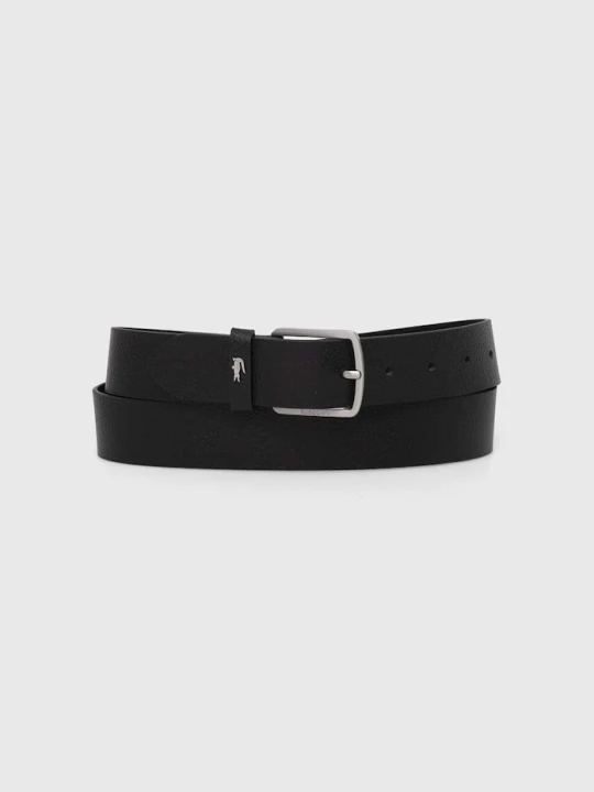 Zdjęcie produktu Lacoste pasek męski skórzany czarny