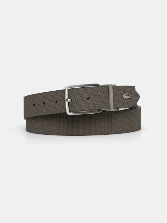 Zdjęcie produktu Lacoste pasek skórzany dwustronny brązowy