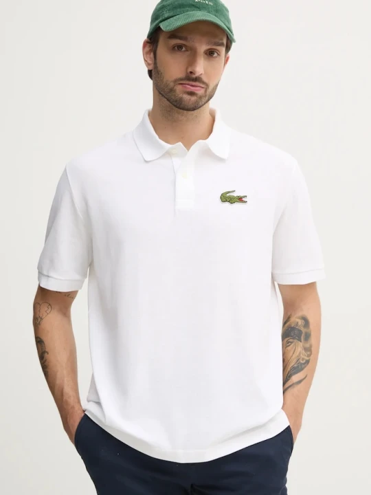 Zdjęcie produktu Lacoste polo bawełniane beżowy