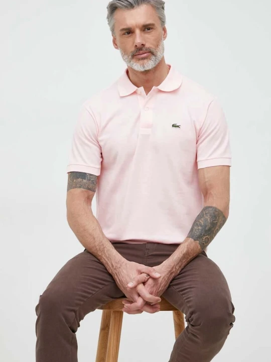 Zdjęcie produktu Lacoste polo bawełniane różowy