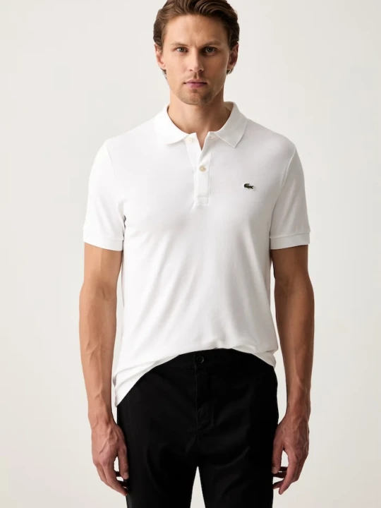 Zdjęcie produktu Lacoste polo męskie bawełniane biały