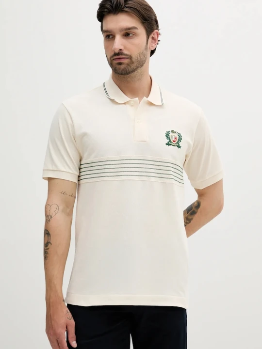 Zdjęcie produktu Lacoste polo bawełniane beżowy
