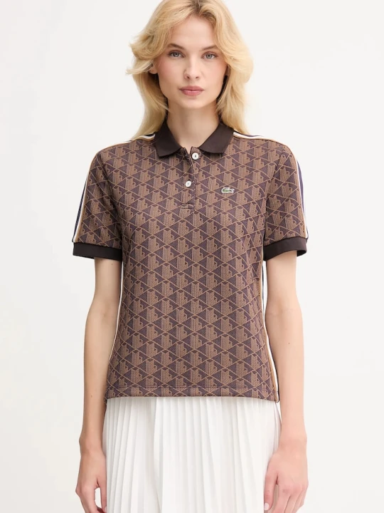 Zdjęcie produktu Lacoste damskie bawełniane brązowy