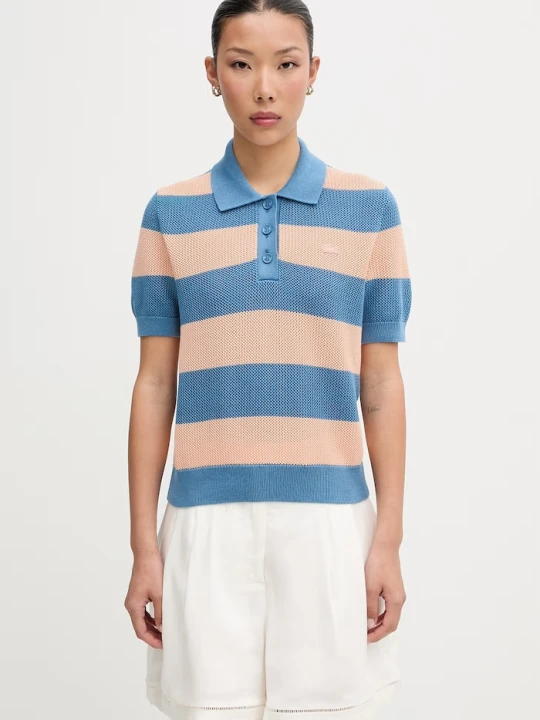 Zdjęcie produktu Lacoste polo damskie bawełniane niebieski