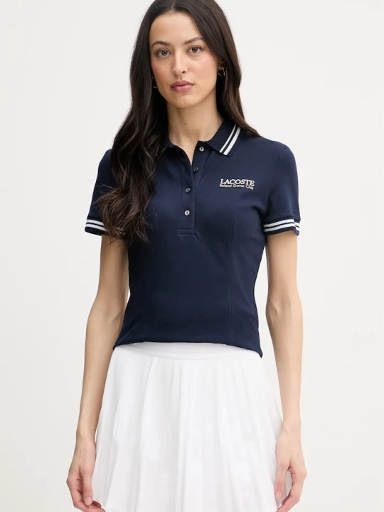 Zdjęcie produktu Lacoste polo damskie z bawełną granatowy
