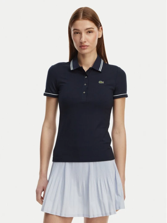 Zdjęcie produktu Lacoste Polo DF5284 Granatowy Slim Fit