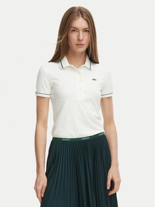 Zdjęcie produktu Lacoste Polo DF5284 Kremowy Slim Fit