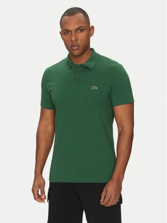 Zdjęcie produktu Lacoste Polo DH5522 Zielony Regular Fit