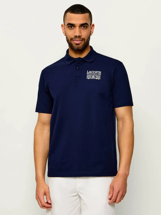 Zdjęcie produktu Lacoste Polo | Lacoste x Roland Garros | Classic fit granatowy