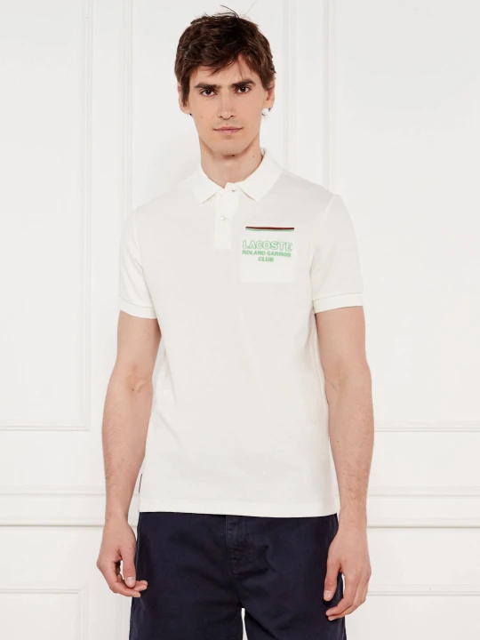 Zdjęcie produktu Lacoste Polo | Lacoste x Roland Garros | Regular Fit ecru