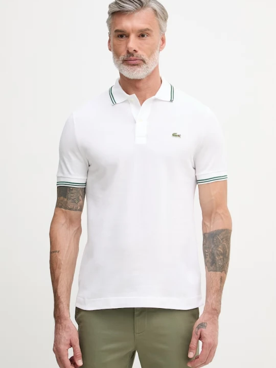 Zdjęcie produktu Lacoste polo męskie bawełniane biały