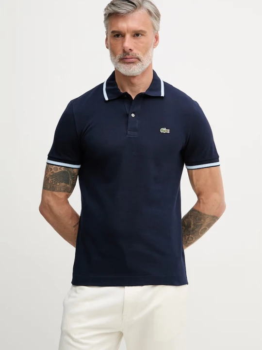 Zdjęcie produktu Lacoste polo męskie bawełniane granatowy