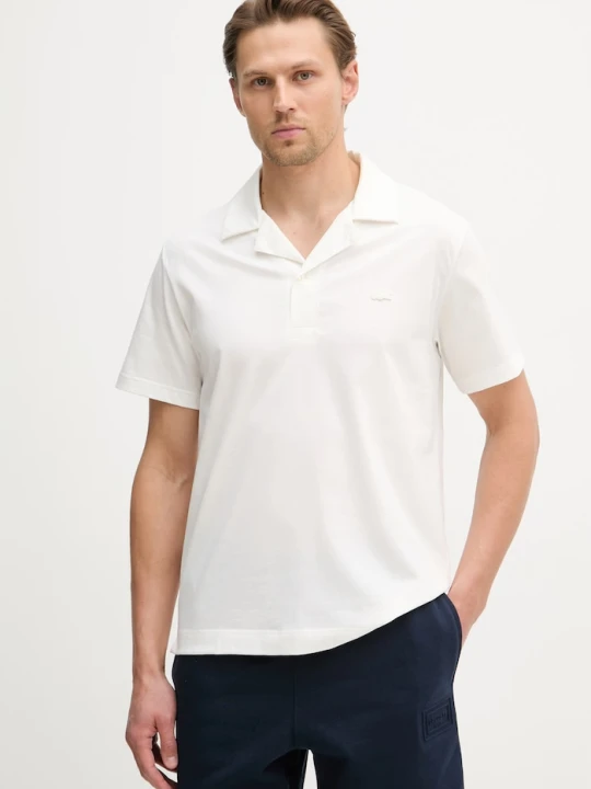 Zdjęcie produktu Lacoste polo męskie bawełniane beżowy