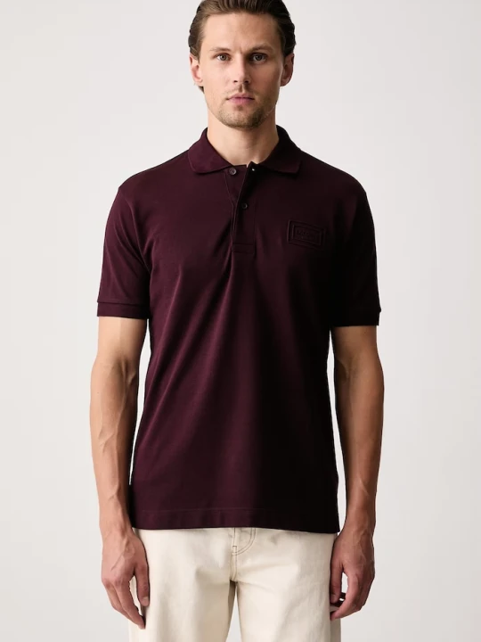 Zdjęcie produktu Lacoste polo męskie bawełniane bordowy
