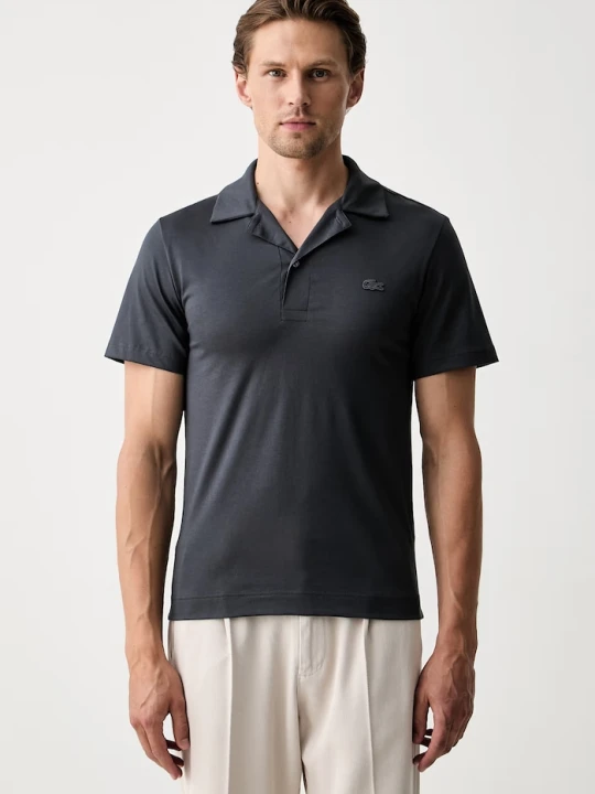 Zdjęcie produktu Lacoste polo męskie bawełniane szary