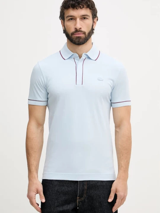 Zdjęcie produktu Lacoste polo męskie bawełniane z elastanem niebieski