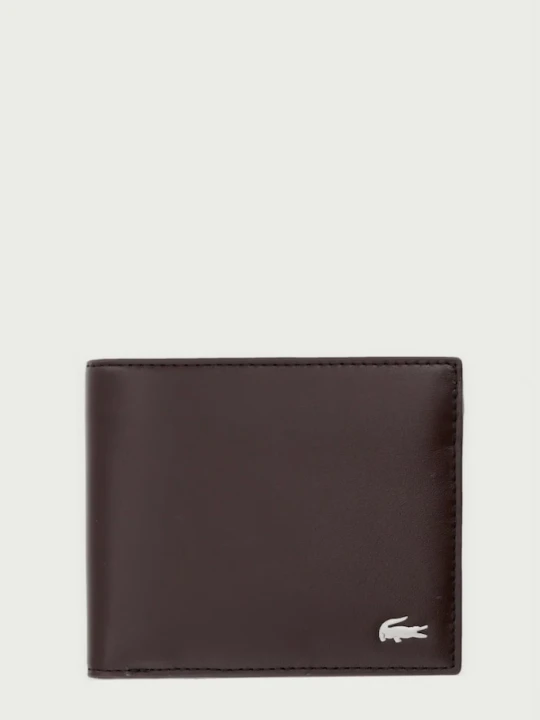 Zdjęcie produktu Lacoste portfel męski skórzany brązowy