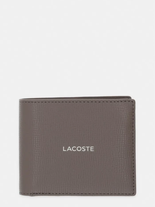 Zdjęcie produktu Lacoste portfel RFID męski skórzany brązowy