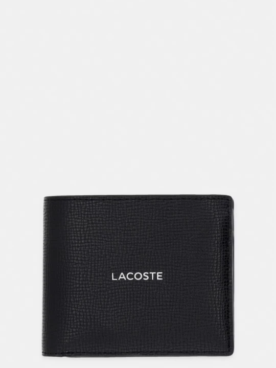 Zdjęcie produktu Lacoste portfel RFID męski skórzany czarny