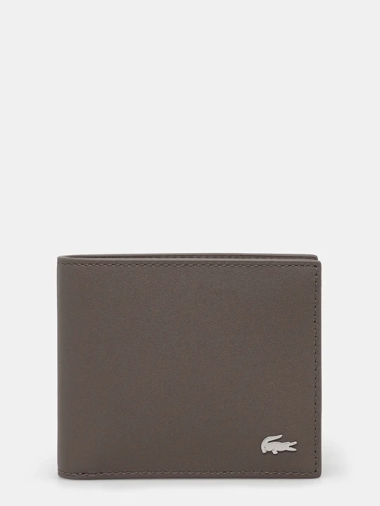 Zdjęcie produktu Lacoste portfel skórzany beżowy