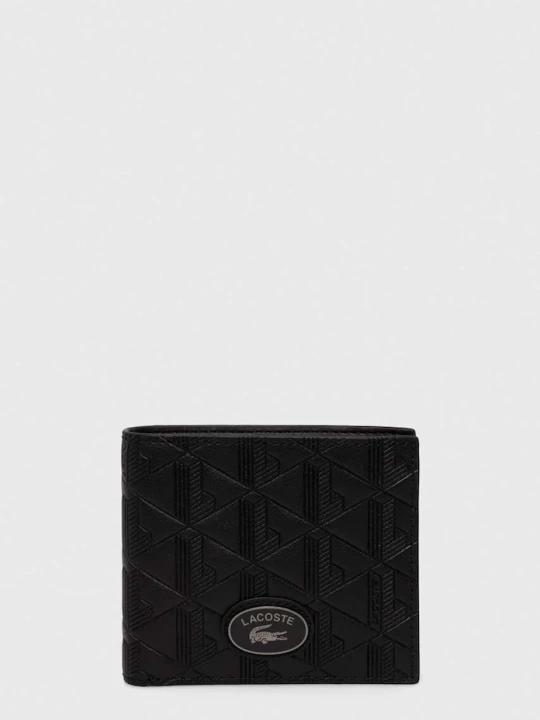 Zdjęcie produktu Lacoste portfel skórzany czarny