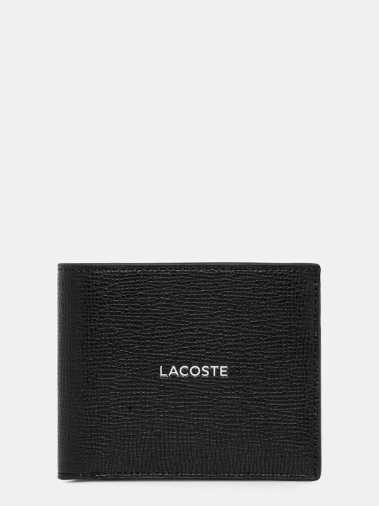 Zdjęcie produktu Lacoste portfel skórzany GIFTBOX czarny