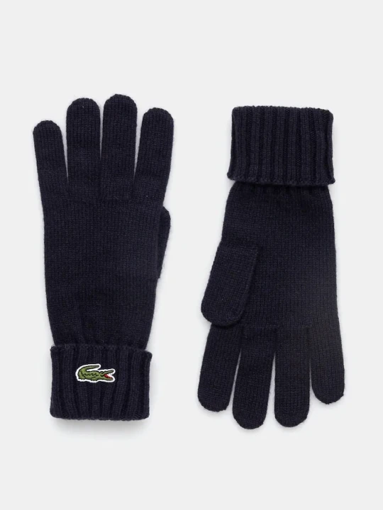 Zdjęcie produktu Lacoste rękawiczki wełniane granatowy
