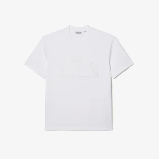 Zdjęcie produktu Lacoste Relaxed Fit Quilted Badge Jersey T-shirt